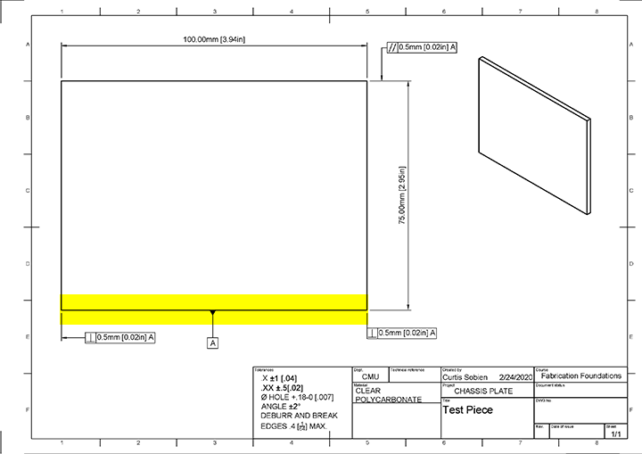 Technical Drawing: Layout